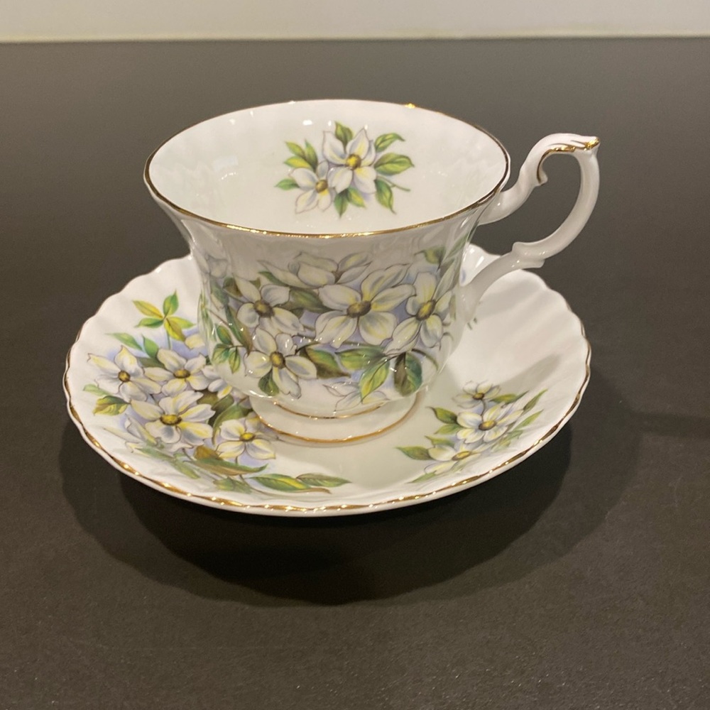 Royal Albert Bone China Pacific Dogwood Teacup & Saucer